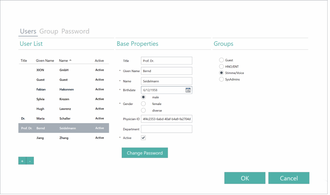 User Management — DiVAS module